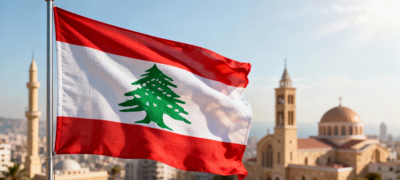 De Libanese vlag