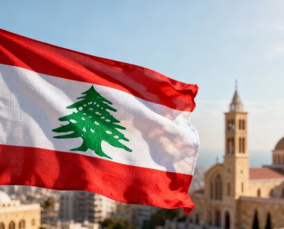 De Libanese vlag