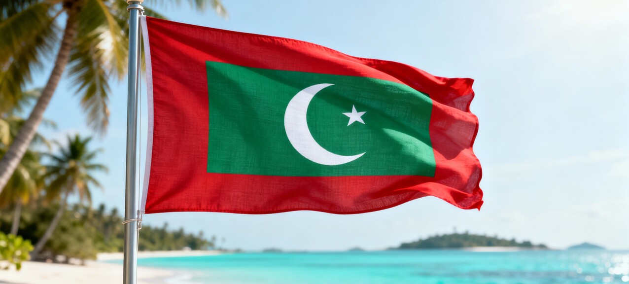 De Malediven vlag