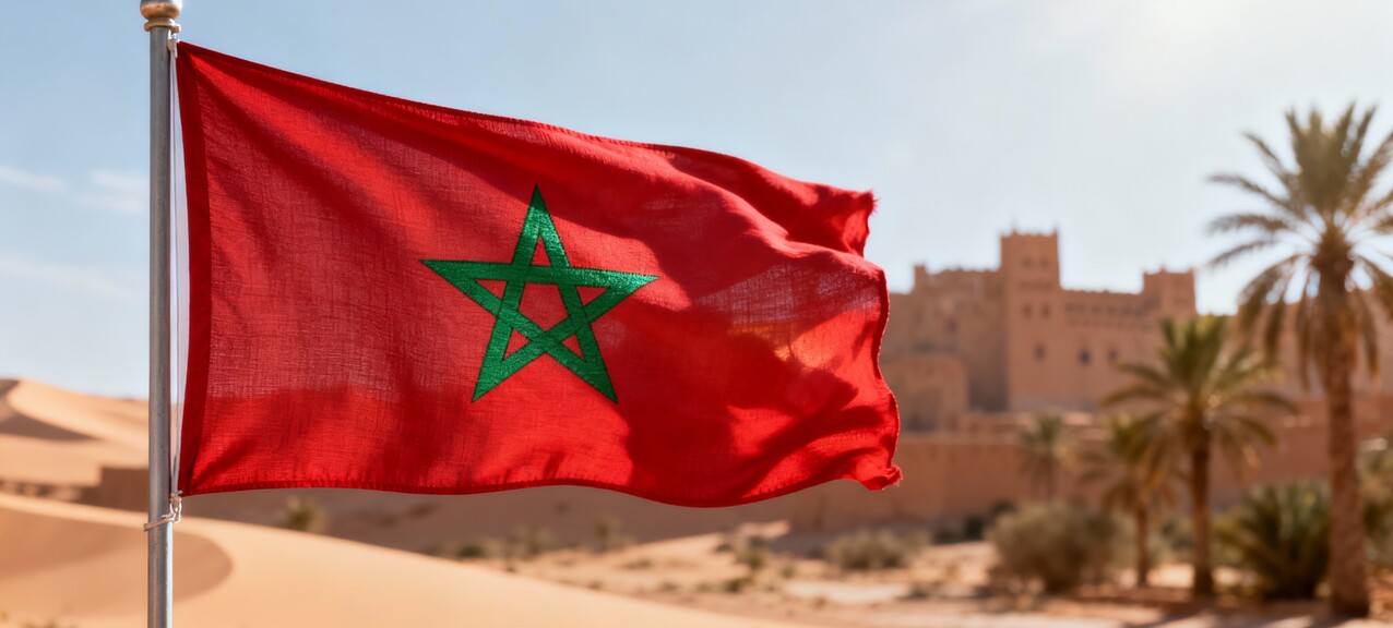 De Marokkaanse vlag