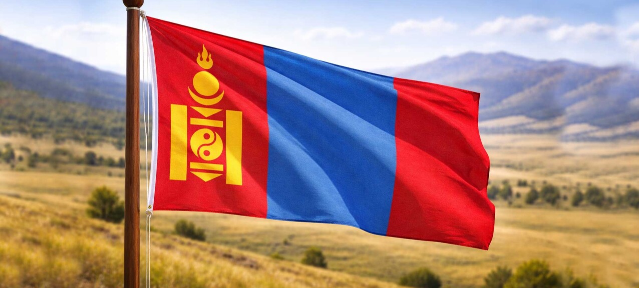 De Mongoolse vlag