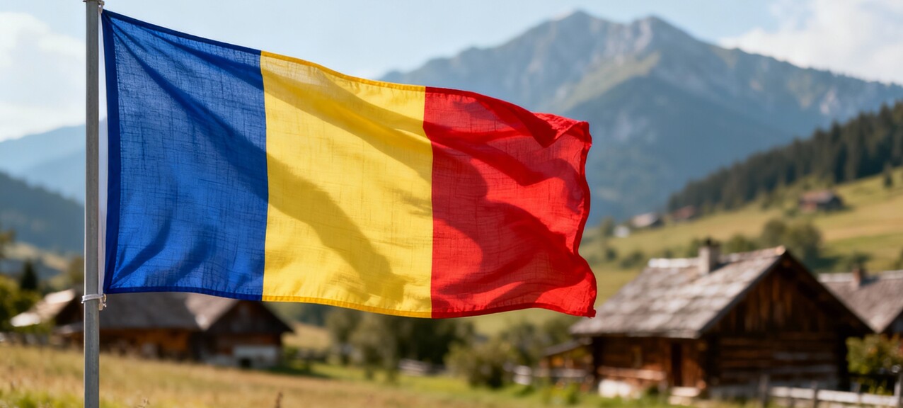 De Roemeense vlag