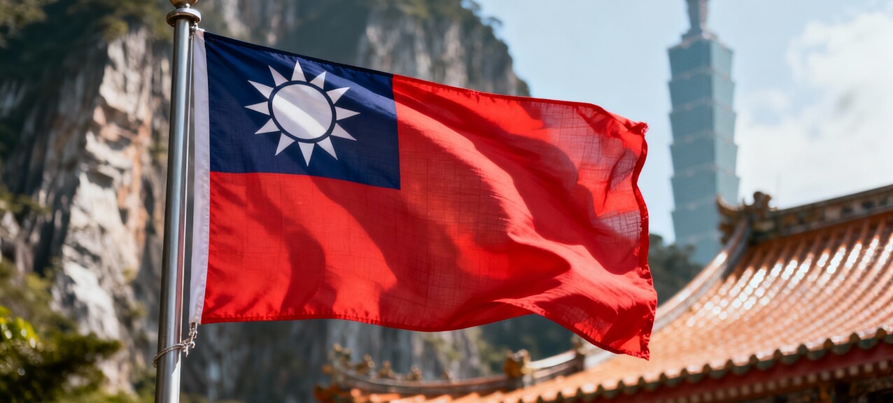 De Taiwanese vlag<br />
<br />
De