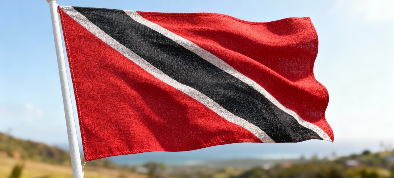 De vlag van Trinidad en Tobago