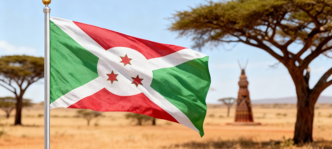De Burundese vlag