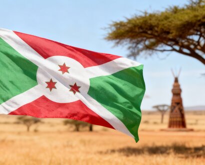 De Burundese vlag