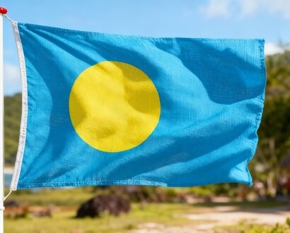 De vlag van Palau