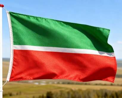 De vlag van Tatarstan