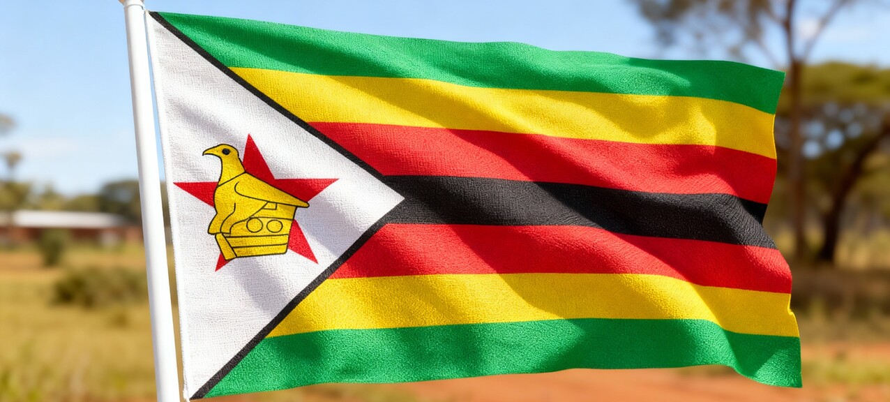 De Zimbabwaanse vlag