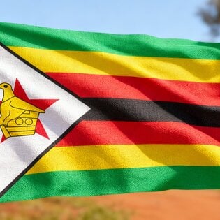 De Zimbabwaanse vlag