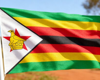 De Zimbabwaanse vlag