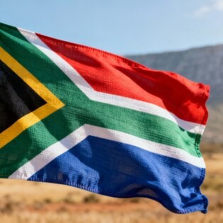 De Zuid-Afrikaanse vlag