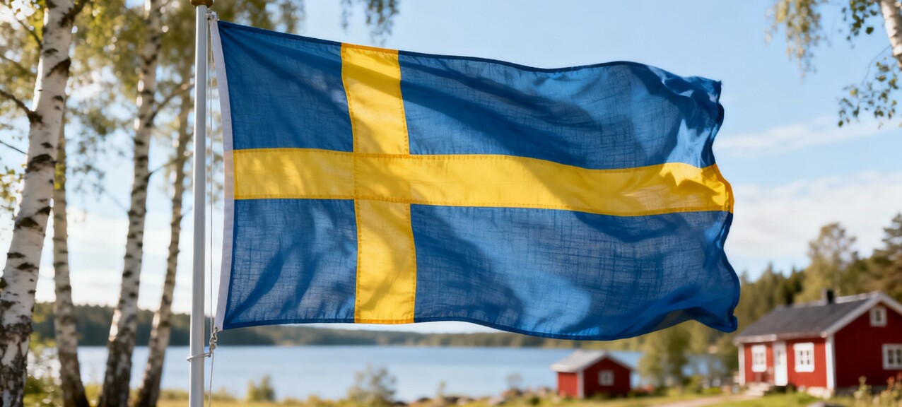 De Zweedse vlag