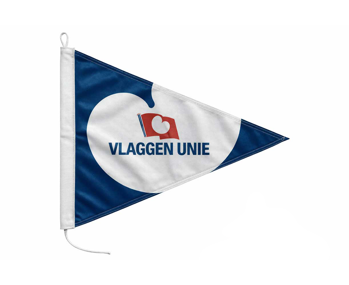 Bedrukte bootvlag punt