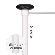 6 Meter Baniermast 60mmØ