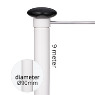 9 Meter Baniermast 90mmØ