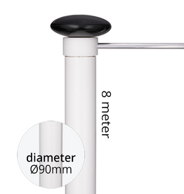 8 Meter Baniermast 90mmØ