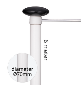 6 Meter Baniermast 70mmØ