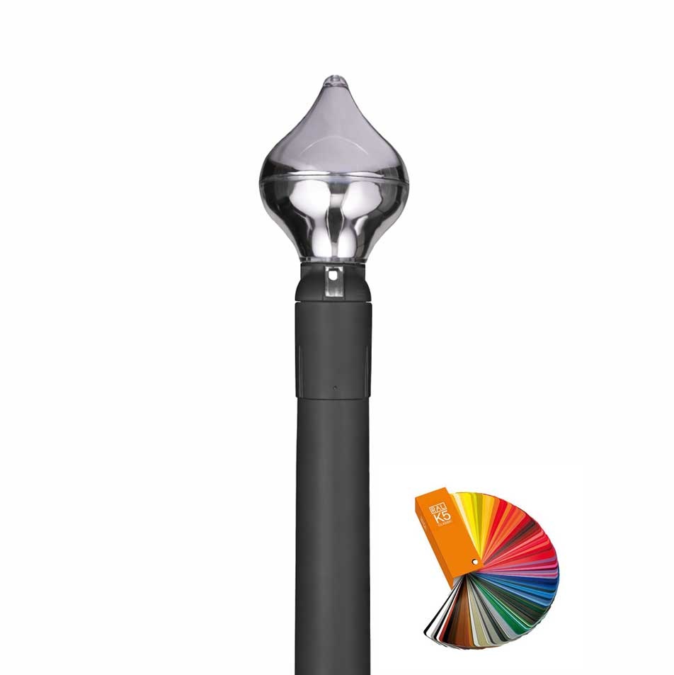 Polyester vlaggenmast 7 meter RAL-kleur