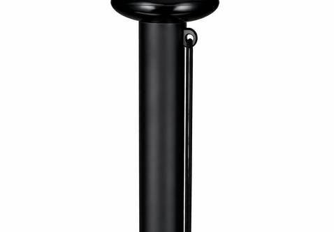 Aluminium vlaggenmast cilindrisch zwart 5-9 meter