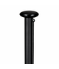 Aluminium vlaggenmast cilindrisch zwart 5-9 meter