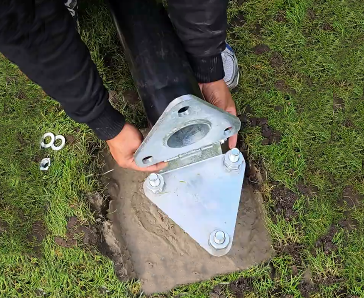 Aluminium vlaggenmast cilindrisch 9 meter ø90mm