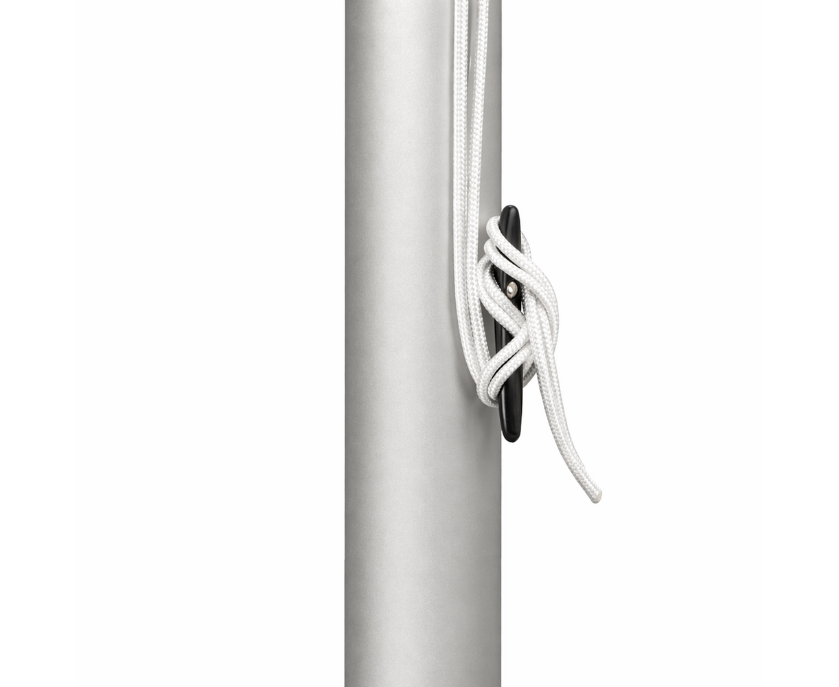 Aluminium vlaggenmast cilindrisch 8 meter ø90mm