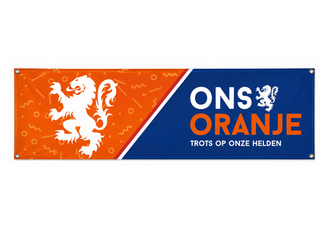 Oranje spandoek 'Ons Oranje'