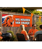 Oranje spandoek 'Wij houden van oranje'