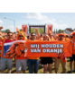 Oranje spandoek 'Wij houden van oranje'