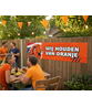 Oranje spandoek 'Wij houden van oranje'