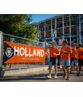 Oranje spandoek 'Trots op onze Helden'