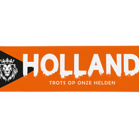 Oranje spandoek 'Trots op onze Helden'