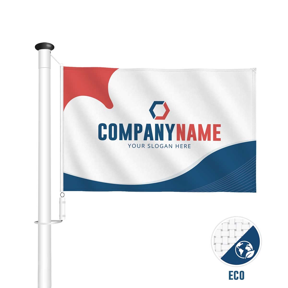Bedrukte vlag - ECO