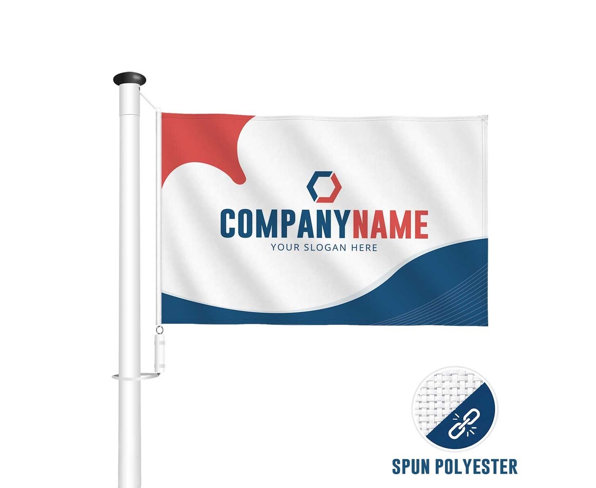 Bedrukte vlag - Spunpolyester - Snel