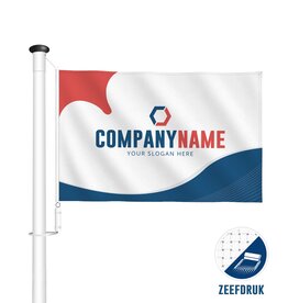 Bedrukte vlag - Zeefdruk