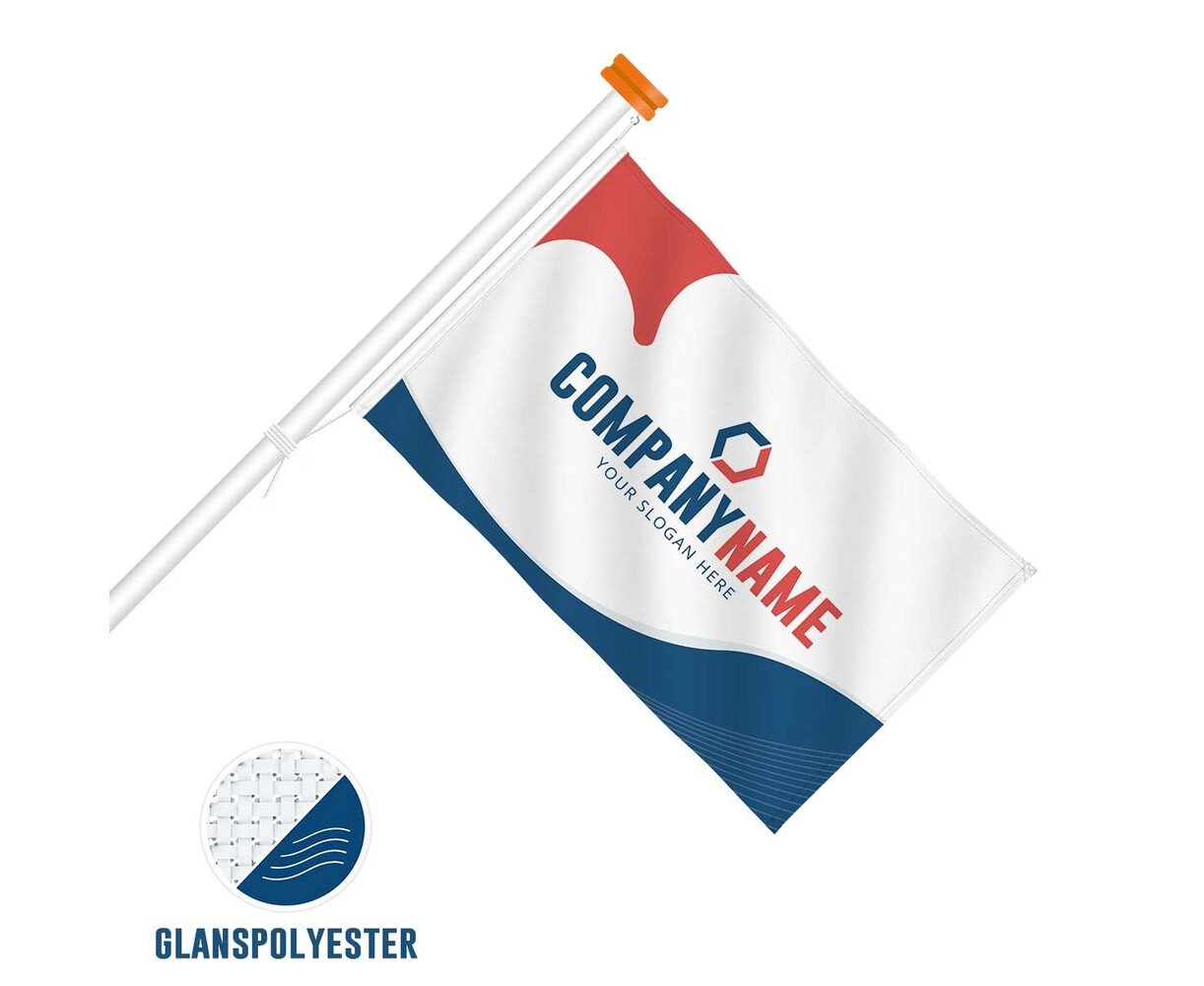Bedrukte gevelvlag - Glanspolyester