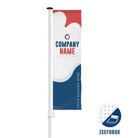 Bedrukte baniervlag - Zeefdruk