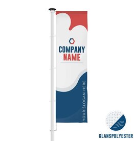 Bedrukte baniervlag - Glanspolyester