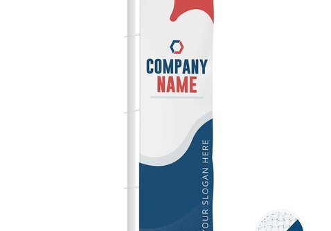 Bedrukte baniervlag - Glanspolyester