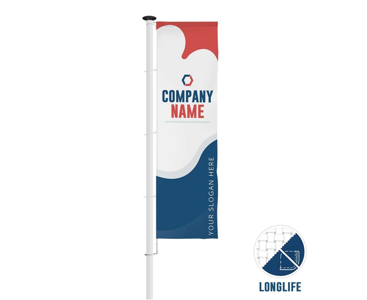 Bedrukte baniervlag - Longlife