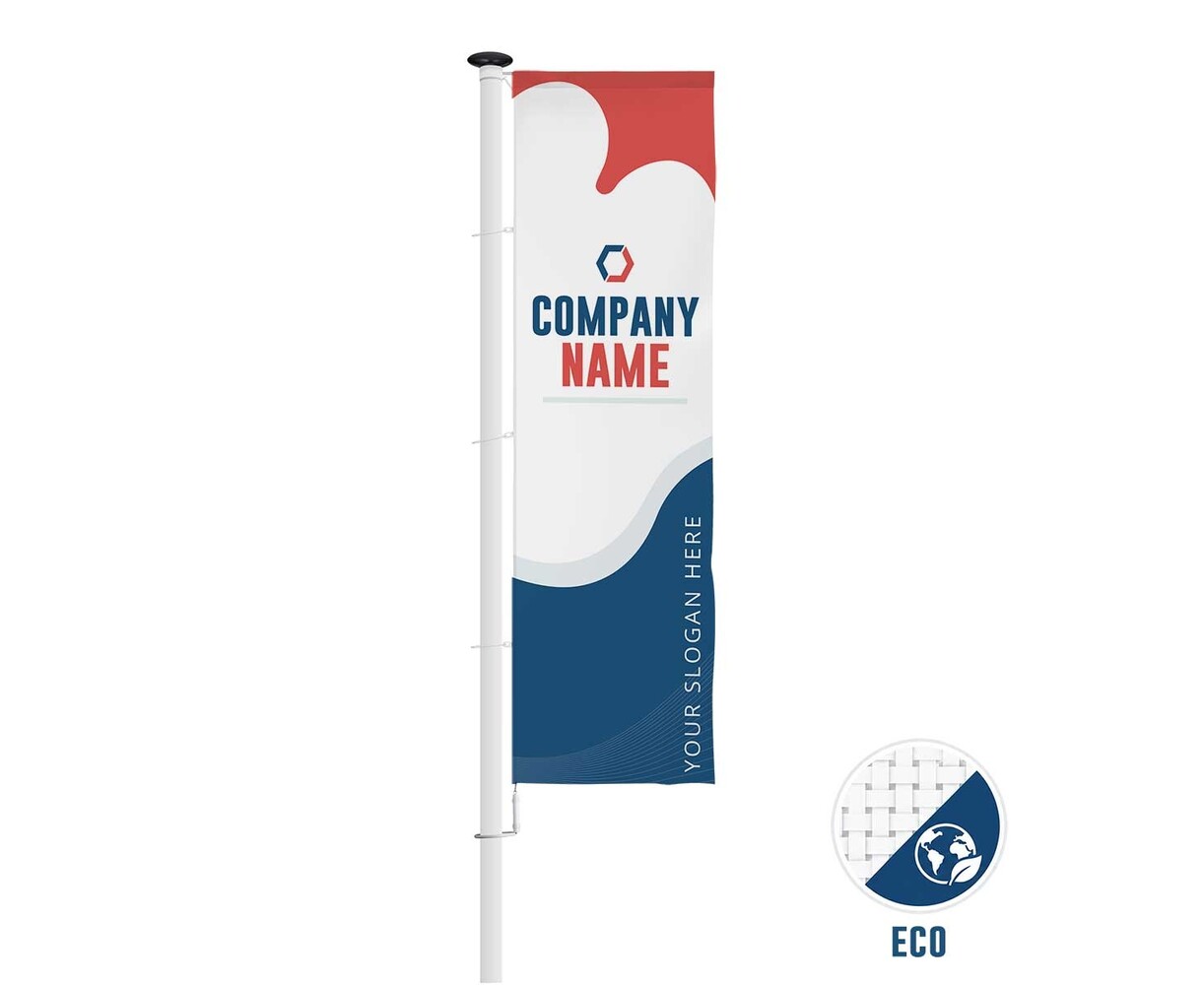 Bedrukte baniervlag - Eco - Snel