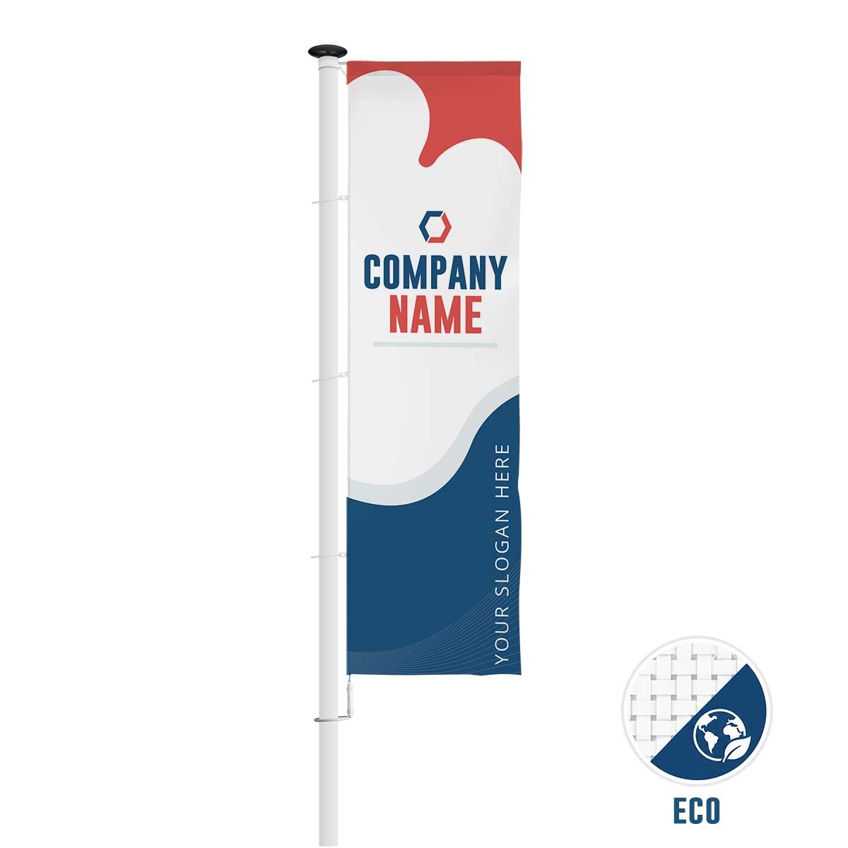 Bedrukte baniervlag - Eco - Snel