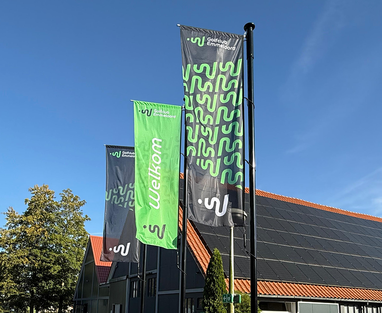 Bedrukte baniervlag - Spunpolyester