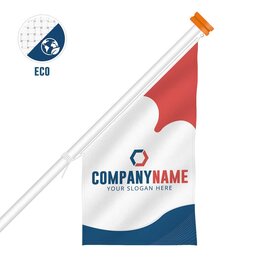 Bedrukte winkelvlag - Eco
