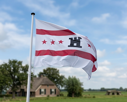 De vlag van Drenthe