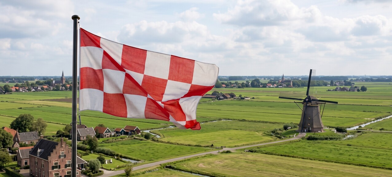 De vlag van Noord-Brabant