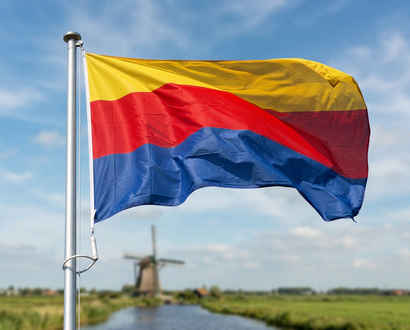 De vlag van Noord-Holland