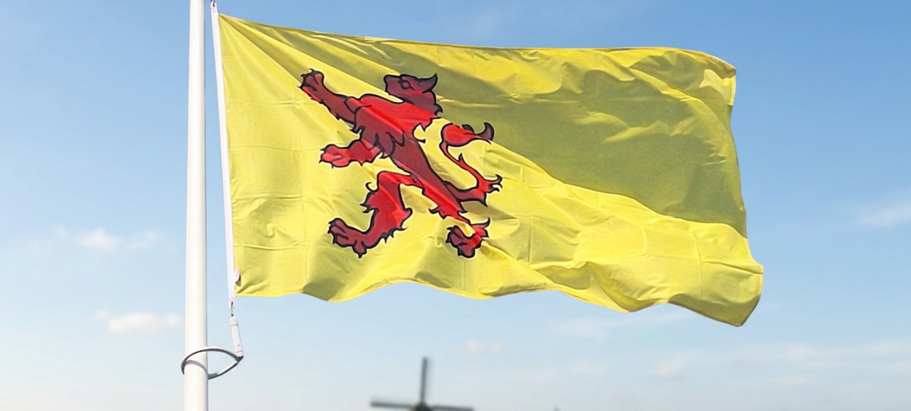 De vlag van Zuid-Holland