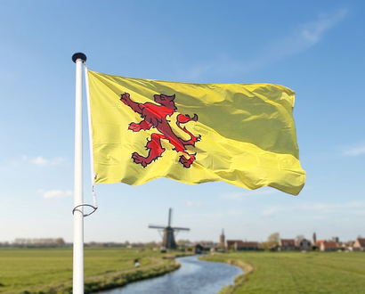 De vlag van Zuid-Holland